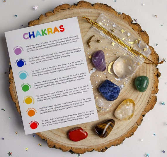 Chakra Crystal Set, Chakra Crystals, Healing Crystals, Crystal Gift Set, Chakra Gifts, Chakra Stones, Chakra Crystal Healing Kit, 7 Chakras