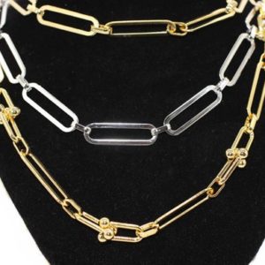 Shop Chain for Jewelry Making! Choose Your Specialy Oval Chains | Handmade Rhodium and Gold Plated Oval Chains | Oval Rolo Chains | Oval Link Chain | Shop jewelry making and beading supplies, tools & findings for DIY jewelry making and crafts. #jewelrymaking #diyjewelry #jewelrycrafts #jewelrysupplies #beading #affiliate #ad