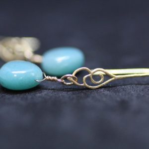 Shop Chrysocolla Earrings! Cloud Filigree Wire Wrapped Natural Chrysocolla Earrings 14K Gold Vermeil  ,  7th Anniversary , Clearance | Natural genuine Chrysocolla earrings. Buy crystal jewelry, handmade handcrafted artisan jewelry for women.  Unique handmade gift ideas. #jewelry #beadedearrings #beadedjewelry #gift #shopping #handmadejewelry #fashion #style #product #earrings #affiliate #ad