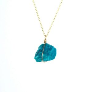 Shop Chrysocolla Necklaces! Chrysocolla necklace, raw green stone necklace, bohemian necklace, a raw chrysocolla on a 14k gold filled chain | Natural genuine Chrysocolla necklaces. Buy crystal jewelry, handmade handcrafted artisan jewelry for women.  Unique handmade gift ideas. #jewelry #beadednecklaces #beadedjewelry #gift #shopping #handmadejewelry #fashion #style #product #necklaces #affiliate #ad