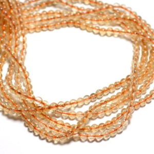 Shop Citrine Bead Shapes! 39cm – stone beads – Citrine wire balls 4mm | Natural genuine other-shape Citrine beads for beading and jewelry making.  #jewelry #beads #beadedjewelry #diyjewelry #jewelrymaking #beadstore #beading #affiliate #ad