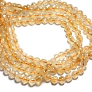 Shop Citrine Bead Shapes! 4pc – stone beads – Citrine balls 8mm – 4558550084484 | Natural genuine other-shape Citrine beads for beading and jewelry making.  #jewelry #beads #beadedjewelry #diyjewelry #jewelrymaking #beadstore #beading #affiliate #ad