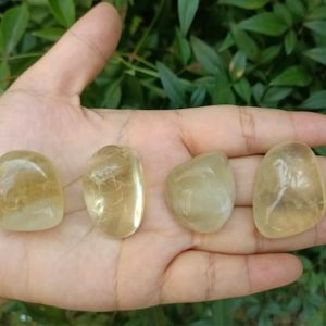 Shop Tumbled Citrine Crystals & Pocket Stones! Citrine Tumbled Stones (Heat Treated) 20-40mm (1"-1.5") | Natural genuine stones & crystals in various shapes & sizes. Buy raw cut, tumbled, or polished gemstones for making jewelry or crystal healing energy vibration raising reiki stones. #crystals #gemstones #crystalhealing #crystalsandgemstones #energyhealing #affiliate #ad