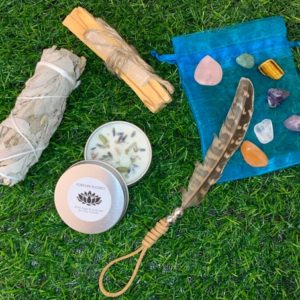 Shop Smudge Kits & Bundles! Cleansing Smudge kit removes negative energy with sage crystals feather candle + FREE GIFT !!!! | Shop jewelry making and beading supplies, tools & findings for DIY jewelry making and crafts. #jewelrymaking #diyjewelry #jewelrycrafts #jewelrysupplies #beading #affiliate #ad