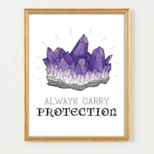 Shop Gifts for Crystal Lovers! Crystals Print, Always carry protection Gemstones, Stones and minerals, Crystal art, Always Carry Protection, | Shop jewelry making and beading supplies, tools & findings for DIY jewelry making and crafts. #jewelrymaking #diyjewelry #jewelrycrafts #jewelrysupplies #beading #affiliate #ad