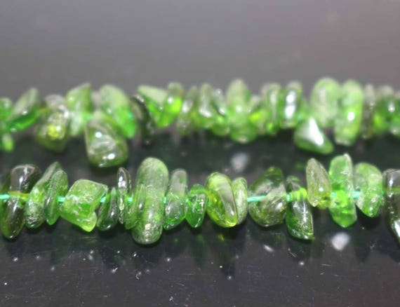 3-5mm Natural Perido Chip Nugget Beads,wholesale Loose  Beads Supply,one Strand 15"