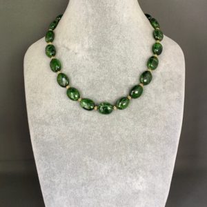 Shop Diopside Necklaces! Chrome Diopside – Green Gemstone Necklace – Green and Gold Necklace – Emerald Green Necklace | Natural genuine Diopside necklaces. Buy crystal jewelry, handmade handcrafted artisan jewelry for women.  Unique handmade gift ideas. #jewelry #beadednecklaces #beadedjewelry #gift #shopping #handmadejewelry #fashion #style #product #necklaces #affiliate #ad