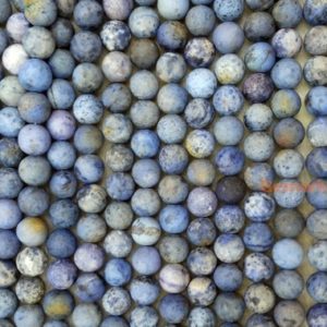 Shop Dumortierite Beads! 15.5" 4mm/6mm natural Dumortierite stone matte round beads ,blue color loose gemstone beads,semi precious stone CGW | Natural genuine beads Dumortierite beads for beading and jewelry making.  #jewelry #beads #beadedjewelry #diyjewelry #jewelrymaking #beadstore #beading #affiliate #ad