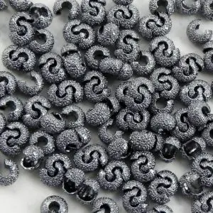 Shop Crimp Beads! F 1792 – 4mm Black Oxide Stardust Plated Crimp Cover – 36 pieces – 4mm Black Oxide Stardust Crimp Bead Cover | Shop jewelry making and beading supplies, tools & findings for DIY jewelry making and crafts. #jewelrymaking #diyjewelry #jewelrycrafts #jewelrysupplies #beading #affiliate #ad