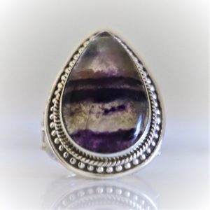 Shop Fluorite Rings! Blue Fluorite Ring, Handmade Jewelry, 925sterling Silver Ring, Fluorspar Ring, Christmas Gift, Dainty, Artisan Work, Gypsy, Navajo, boho Ring | Natural genuine Fluorite rings, simple unique handcrafted gemstone rings. #rings #jewelry #shopping #gift #handmade #fashion #style #affiliate #ad