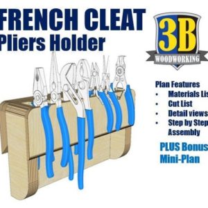 Shop Jewelry Making Tool Storage & Plier Racks! French Cleat Pliers Holder – Build Plans | Tool Storage, Handtool Organizer | Shop jewelry making and beading supplies, tools & findings for DIY jewelry making and crafts. #jewelrymaking #diyjewelry #jewelrycrafts #jewelrysupplies #beading #affiliate #ad