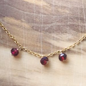 Shop Garnet Necklaces! Garnet Necklace Choker Garnet Necklace Gemstone Ckoker January Birthday January Birthstone Layering Necklace Minimalist Necklace | Natural genuine Garnet necklaces. Buy crystal jewelry, handmade handcrafted artisan jewelry for women.  Unique handmade gift ideas. #jewelry #beadednecklaces #beadedjewelry #gift #shopping #handmadejewelry #fashion #style #product #necklaces #affiliate #ad