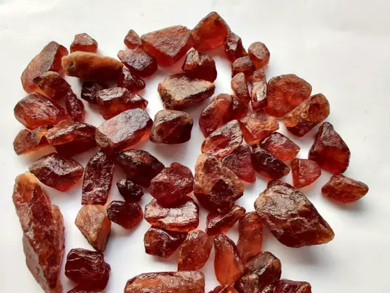 Natural Hessonite Garnet Rough Stone 50-55 Gm Srilanka Gemstone