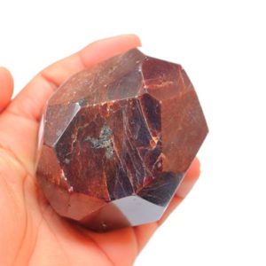 Shop Tumbled Garnet Crystals & Pocket Stones! XXL 1.56lb Garnet Dodecahedron, Minimally Polished, Self Standing, Deeply Grounding, Stability, Root Chakra, NATURALLY FORMED, Garnet Tumble | Natural genuine stones & crystals in various shapes & sizes. Buy raw cut, tumbled, or polished gemstones for making jewelry or crystal healing energy vibration raising reiki stones. #crystals #gemstones #crystalhealing #crystalsandgemstones #energyhealing #affiliate #ad