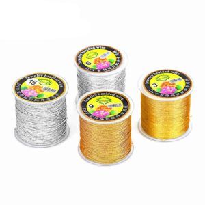 Shop Wire! Gold Plated Braided Wire Find Beading Wire For Jewelry Making, Bracelet Braided Wire, Necklace Braided Wire, Beading Braided Wire | Shop jewelry making and beading supplies, tools & findings for DIY jewelry making and crafts. #jewelrymaking #diyjewelry #jewelrycrafts #jewelrysupplies #beading #affiliate #ad