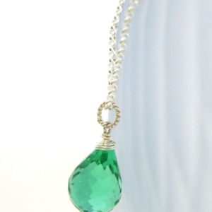 Seafoam Green Tourmaline Gemstone Drop Pendant in Solid Sterling Silver , October Birthstone , Wedding , Bridal , Ready to Ship | Natural genuine Green Tourmaline pendants. Buy handcrafted artisan wedding jewelry.  Unique handmade bridal jewelry gift ideas. #jewelry #beadedpendants #gift #crystaljewelry #shopping #handmadejewelry #wedding #bridal #pendants #affiliate #ad