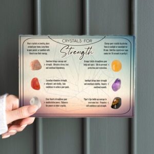 Shop Healing Stones Charts! Healing Crystals For Strength | Printable card lists 6 stones that fill you with courage and strength along with the crystal meanings | Shop jewelry making and beading supplies, tools & findings for DIY jewelry making and crafts. #jewelrymaking #diyjewelry #jewelrycrafts #jewelrysupplies #beading #affiliate #ad