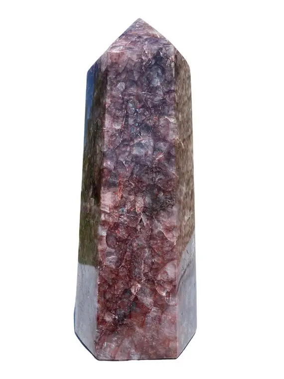 Hematoid Quartz Crystal Tower - Fire Quartz Point - Quartz And Hematite - Harlequin Quartz - Fire Quartz Stone - Healing Crystals #5