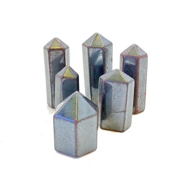 Hematite Stone Point - Hematite Point - Polished Hematite Crystal Point - Hematite Stone Tower - Hematite Crystal - Polished Hematite Tower