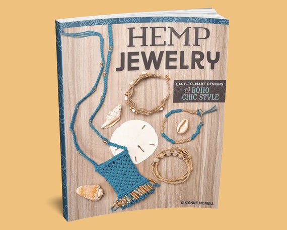 Book: Hemp Jewelry Book – How to Create Beautiful Hemp Macrame Jewelry | Shop jewelry making and beading supplies, tools & findings for DIY jewelry making and crafts. #jewelrymaking #diyjewelry #jewelrycrafts #jewelrysupplies #beading #affiliate #ad