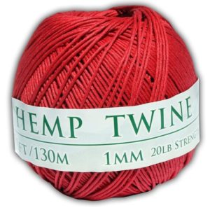 Shop Hemp Twine! Hemp Twine – Red, All-Natural 1mm, 430 Feet | Shop jewelry making and beading supplies, tools & findings for DIY jewelry making and crafts. #jewelrymaking #diyjewelry #jewelrycrafts #jewelrysupplies #beading #affiliate #ad