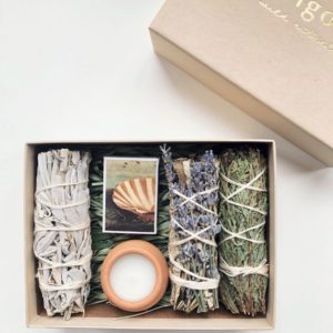Shop Smudge Kits & Bundles! Home Blessing Kit – Cleanse & Remove Negative Energy – Smudge Kit (Sage + Cedar + Yerba Santa) + Lavender + Candle + Match Box | Shop jewelry making and beading supplies, tools & findings for DIY jewelry making and crafts. #jewelrymaking #diyjewelry #jewelrycrafts #jewelrysupplies #beading #affiliate #ad