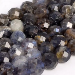 Shop Iolite Faceted Beads! Genuine Natural Deep Color Iolite Loose Beads Grade AB Faceted Round Shape 6mm | Natural genuine faceted Iolite beads for beading and jewelry making.  #jewelry #beads #beadedjewelry #diyjewelry #jewelrymaking #beadstore #beading #affiliate #ad