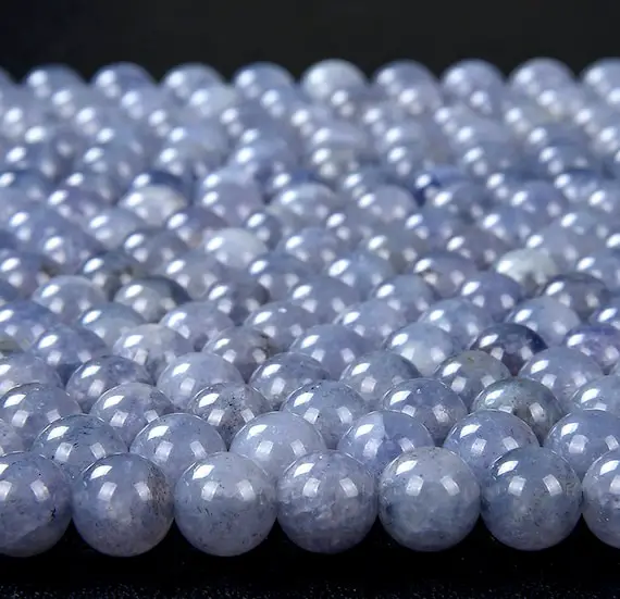 6mm Rare Natural Iolite Gemstone Grade Aaa Round Loose Beads (d157)
