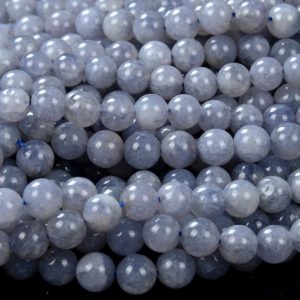 Shop Iolite Round Beads! 6MM Rare Natural Iolite Light Blue Gemstone Grade AAA Round Loose Beads (D159) | Natural genuine round Iolite beads for beading and jewelry making.  #jewelry #beads #beadedjewelry #diyjewelry #jewelrymaking #beadstore #beading #affiliate #ad