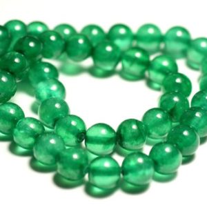 Shop Green Jade Beads! 10pc – beads – Jade balls 8mm emerald green – 8741140016163 | Natural genuine beads Jade beads for beading and jewelry making.  #jewelry #beads #beadedjewelry #diyjewelry #jewelrymaking #beadstore #beading #affiliate #ad