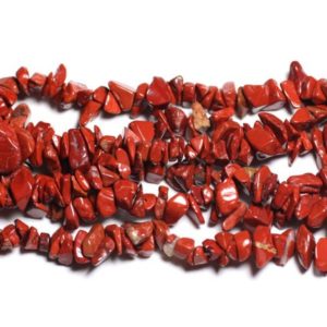 Shop Jasper Chip & Nugget Beads! Wire 89cm 280pc env – stone beads – Jasper Red Rock Chips 5-10mm | Natural genuine chip Jasper beads for beading and jewelry making.  #jewelry #beads #beadedjewelry #diyjewelry #jewelrymaking #beadstore #beading #affiliate #ad