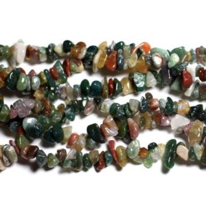 Shop Jasper Chip & Nugget Beads! Fil 89cm 280pc env – Perles de Pierre – Jaspe Fantaisie Multicolore Rocailles Chips 5-10mm | Natural genuine chip Jasper beads for beading and jewelry making.  #jewelry #beads #beadedjewelry #diyjewelry #jewelrymaking #beadstore #beading #affiliate #ad
