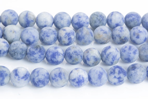 Matte Blue Spot Jasper Beads - Green Flower Porcelain Like Beads - Blue And White Porcelain Like Beads -4-14mm Jasper Beads - 15inch