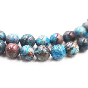Shop Jasper Bead Shapes! Natural AA Blue Green Calsilica Jasper Beads,6mm 8mm 10mm Calsilica Jasper beads,one strand 15" | Natural genuine other-shape Jasper beads for beading and jewelry making.  #jewelry #beads #beadedjewelry #diyjewelry #jewelrymaking #beadstore #beading #affiliate #ad