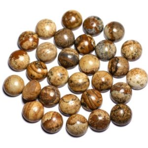 1pc – Cabochon Pierre Jaspe Paysage Rond 10mm beige marron noir – 7427039744492 | Natural genuine beads Array beads for beading and jewelry making.  #jewelry #beads #beadedjewelry #diyjewelry #jewelrymaking #beadstore #beading #affiliate #ad