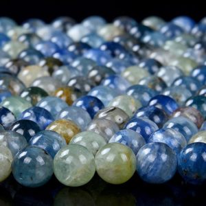 Shop Kyanite Round Beads! 6MM Genuine Natural Kyanite Gemstone Grade AA Round Loose Beads (D156) | Natural genuine round Kyanite beads for beading and jewelry making.  #jewelry #beads #beadedjewelry #diyjewelry #jewelrymaking #beadstore #beading #affiliate #ad