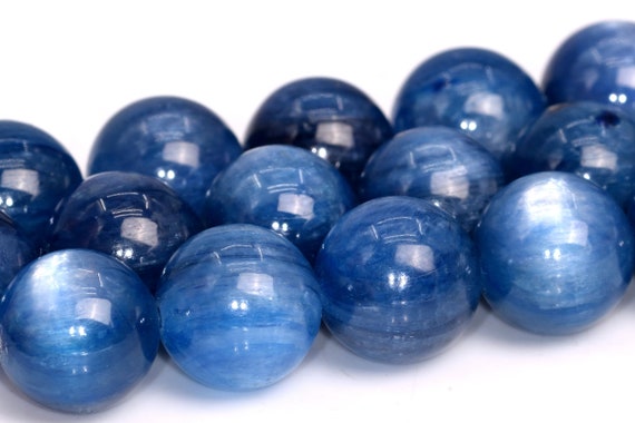 Blue Kyanite Beads Genuine Natural South Africa Grade Aaa Gemstone Round Loose Beads 6mm 7mm 8mm 9mm 10mm 11mm 12mm Bulk Lot Options