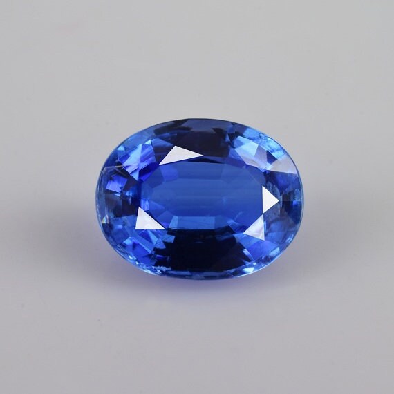 2.18 Cts Natural Blue Kyanite Faceted Cut Oval - 7x9 Mm Loose Gemstone - Natural Blue Kyanite Gemstone Ring And Pendant Gems