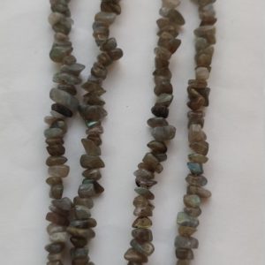 Shop Labradorite Chip & Nugget Beads! 35" Natural Grey Labradorite Chip Beads, Uncut Chip Bead, 3-7mm, Polished Beads, Smooth Grey Labradorite Chip Bead, Jewelery Supplies | Natural genuine chip Labradorite beads for beading and jewelry making.  #jewelry #beads #beadedjewelry #diyjewelry #jewelrymaking #beadstore #beading #affiliate #ad