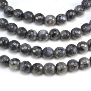 black labradorite faceted beads – natural black gemstone beads – black beads for neckalce making – faceted round beads -4-12mm -15 inch | Natural genuine faceted Array beads for beading and jewelry making.  #jewelry #beads #beadedjewelry #diyjewelry #jewelrymaking #beadstore #beading #affiliate #ad