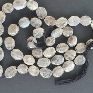 Shop Labradorite Bead Shapes! Natural Labradorite 7 x 6 – 12 x 8mm hand cut puff oval beads. 13 inch strand | Natural genuine other-shape Labradorite beads for beading and jewelry making.  #jewelry #beads #beadedjewelry #diyjewelry #jewelrymaking #beadstore #beading #affiliate #ad