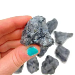 Raw Larvikite Stone (1" – 3") rough Larvikite stone – raw Larvikite crystal – healing crystals and stones – black labradorite crystal | Natural genuine stones & crystals in various shapes & sizes. Buy raw cut, tumbled, or polished gemstones for making jewelry or crystal healing energy vibration raising reiki stones. #crystals #gemstones #crystalhealing #crystalsandgemstones #energyhealing #affiliate #ad