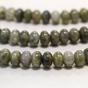Shop Labradorite Rondelle Beads! M/ Labradorite 8mm Rondelle beads 15" strand Genuine gray gemstone beads for jewelry making | Natural genuine rondelle Labradorite beads for beading and jewelry making.  #jewelry #beads #beadedjewelry #diyjewelry #jewelrymaking #beadstore #beading #affiliate #ad