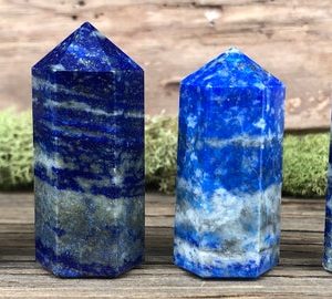 Lapis Lazuli Healing Crystal Tower Point | Natural genuine stones & crystals in various shapes & sizes. Buy raw cut, tumbled, or polished gemstones for making jewelry or crystal healing energy vibration raising reiki stones. #crystals #gemstones #crystalhealing #crystalsandgemstones #energyhealing #affiliate #ad