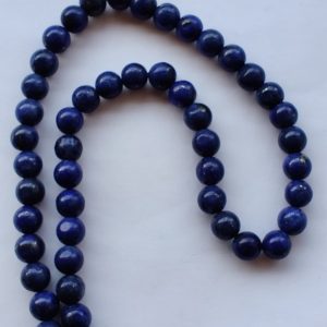Shop Lapis Lazuli Round Beads! Dyed Blue Lapis Lazuli Beads Round 4mm 6mm 8mm 10mm 12mm  15.5" Strand Loose Beads,Lapis Beads, Gemstone Beads, Semi Precious Beads | Natural genuine round Lapis Lazuli beads for beading and jewelry making.  #jewelry #beads #beadedjewelry #diyjewelry #jewelrymaking #beadstore #beading #affiliate #ad