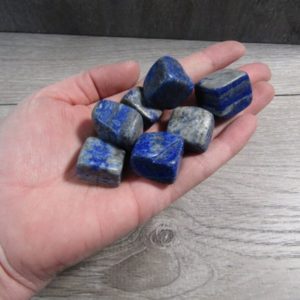 Shop Tumbled Lapis Lazuli Crystals & Pocket Stones! Lapis Lazuli 0.75 inch + Tumbled Stone T115 | Natural genuine stones & crystals in various shapes & sizes. Buy raw cut, tumbled, or polished gemstones for making jewelry or crystal healing energy vibration raising reiki stones. #crystals #gemstones #crystalhealing #crystalsandgemstones #energyhealing #affiliate #ad