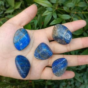 Shop Tumbled Lapis Lazuli Crystals & Pocket Stones! Lapis Lazuli Tumbled Stones 20-40mm (1"-1.5") | Natural genuine stones & crystals in various shapes & sizes. Buy raw cut, tumbled, or polished gemstones for making jewelry or crystal healing energy vibration raising reiki stones. #crystals #gemstones #crystalhealing #crystalsandgemstones #energyhealing #affiliate #ad