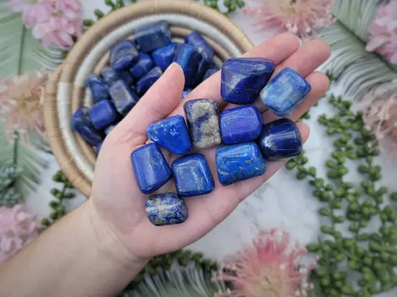 Lapis Lazuli Tumbles - Throat & Third-eye Chakra - Lapis Lazuli Stone - No. 409