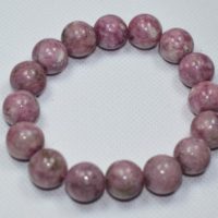 Lepidolite Bracelet Large 14mm Beads | Natural genuine Gemstone jewelry. Buy crystal jewelry, handmade handcrafted artisan jewelry for women.  Unique handmade gift ideas. #jewelry #beadedjewelry #beadedjewelry #gift #shopping #handmadejewelry #fashion #style #product #jewelry #affiliate #ad