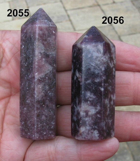 Purple Lepidolite Polished Point, Lepidolite Healing Stone, Lepidolite Anti-stress Crystal, Astral Projection Crystal, Balancing Crystal
